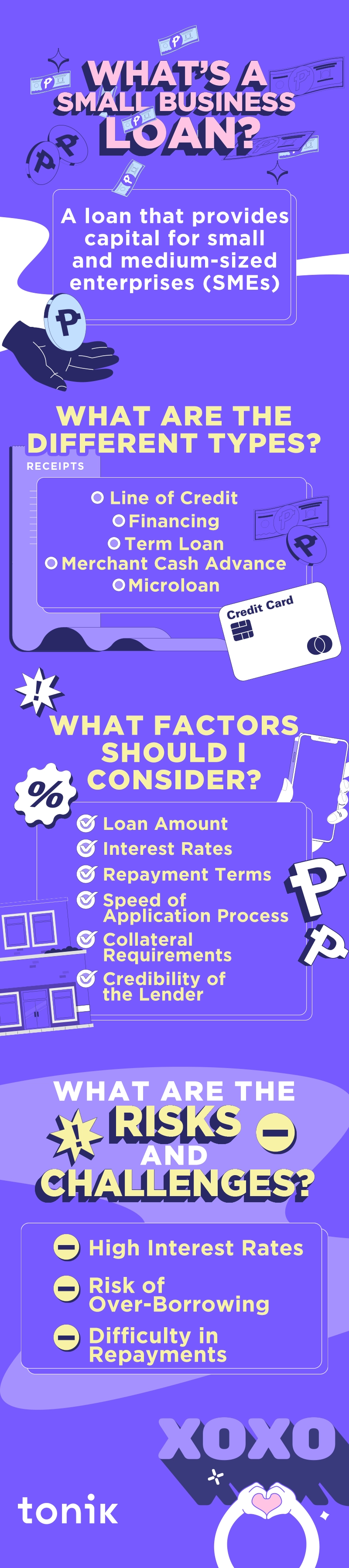 infographic on small business loan