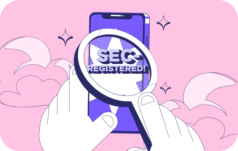 a phone with an SEC-registered online lending app